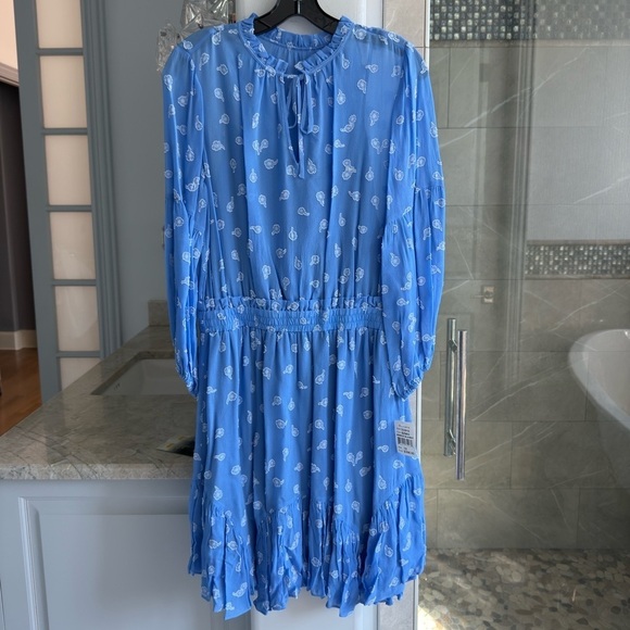 Shoshanna Breeze Blue Smocked Dress - Picture 11 of 16